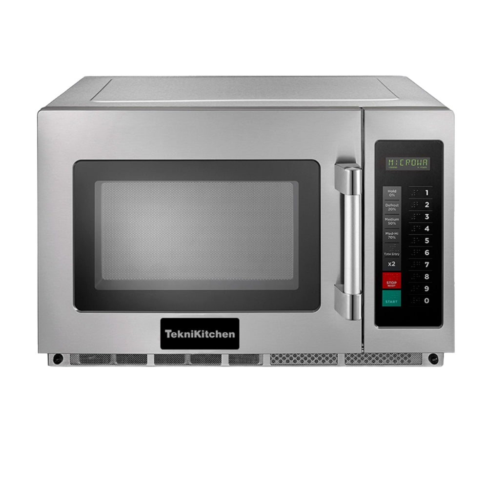 HORNO MICROONDAS TEKNIKITCHEN TKH18TC | Horno Microondas | 1.2 Pies Cúbicos | Acero Inoxidable | Cocina Industrial Restaurante Hotel Cocina Hogar Negocio Calentar Puesto Oficina Calentar Rapido Alimentos