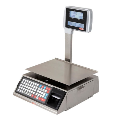 BÁSCULA ETIQUETADORA TORREY 0W-LABEL40 | Báscula Electrónica Etiquetadora | Acero Inoxidable | Carniceria Tienda Abarrotes Super Mercado Basculas Mostrador Restaurantes Pesar Tianguis Restaurante Verduras Carnes Colgantes Plataforma Carniceria Cremeria Contadora Cargar Colgante 