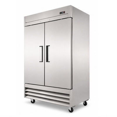 Torrey CVSA-47UI CSCVSA47002 Congelador Reach-In Vertical 2 Puertas Solidas 6 Parrillas Acero Inoxidable