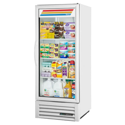 True GDM-12-HC~TSL01 Refrigerador Exhibidor Vertical 1 Puerta Cristal 3 Parrillas -  - True - KitchenMax Store