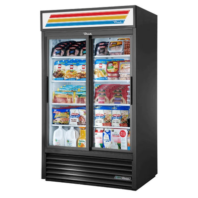 True GDM-41-HC-LD Refrigerador Exhibidor Vertical 2 Puertas Cristal 8 Parrillas -  - True - KitchenMax Store