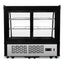 VITRINA REFRIGERADA RHINO VIREMO-120 | Vitrina Refrigerada de Mostrador | Capacidad 120 L | Iluminación LED | Cafetería Pastelería Tienda