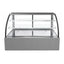 VITRINA DRAGO VPC-180 | Vitrina Pastelera Curva | 11.5 ft3 - 325 Litros | Hoteles Heladerías Bistrós | Vitrina Refrigerada Exhibidora Exhibidor de Pasteles Postres Vitrina de Mostrador Cristal Curvo Acero Inoxidable Pastelería Cafetería Cremería Carnicería Restaurante Supermercado
