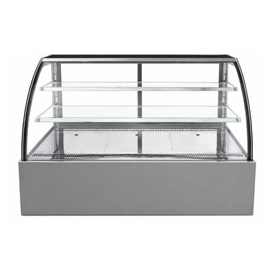 VITRINA DRAGO VPC-180 | Vitrina Pastelera Curva | 11.5 ft3 - 325 Litros | Hoteles Heladerías Bistrós Tiendas de autoservicio Restaurantes con barra de postres Buffets Tiendas de conveniencia Salones de eventos Comedores ejecutivos Clubes deportivos Food courts Bistrós Restaurantes 