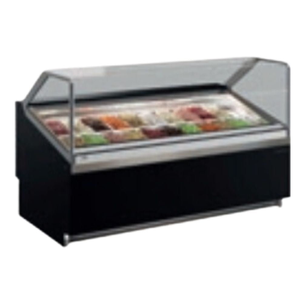 VITRINA INFRICO VCB12UH | Vitrina para Gelato 49" | 68 Pies Cubicos | Heladería Pastelería Paletería Supermercado Tienda Abarrotes Tienda de Conveniencia Almacenar Congelar Paletas Helado Nieve Paleteria