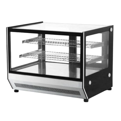 VITRINA KEITER KREPPSLAND METGN-1200RT | Vitrina Refrigerada Vidrio Recto sobre Mostrador | 120 cm | 3 Niveles | Postres Alimentos Yogur Pastelería