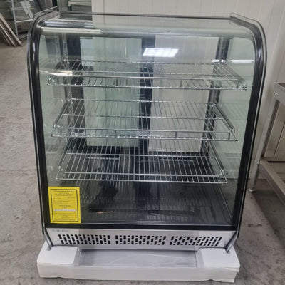 VITRINA MIGSA CW-145R | Vitrina Refrigerada de Exhibición | Cristal Curvo | Negocio Super Mercado Pastelería Pasteleria Reposteria Negocio Alimentos Pasteles Panes Exhibición Industrial Carnicería Cremería