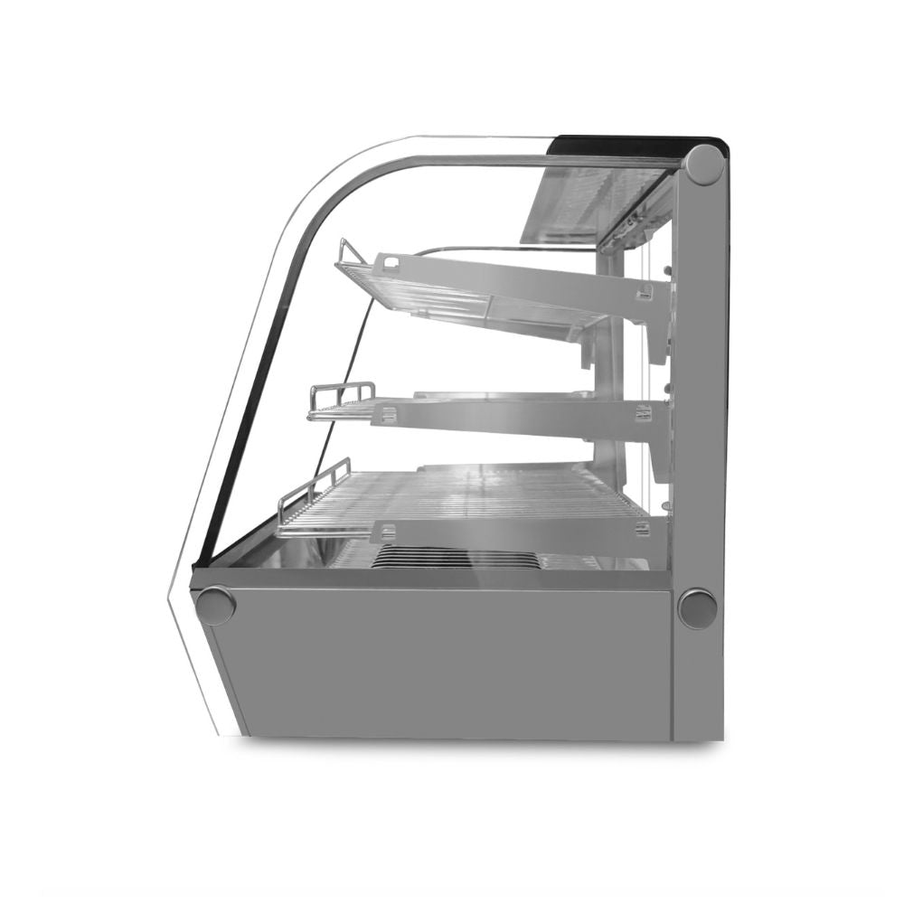 VITRINA RHINO VICAMO-160L | Vitrina Caliente Sobre Mostrador | Frente 57 cm | Capacidad 160 L | Buffet Restaurante Cafetería | Vitrina Caliente Exhibidor de Alimentos Calientes Mantenedor Térmica Acero Inoxidable Restaurante Cafetería Buffet Cine Tienda de Conveniencia Negocio