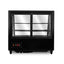 VITRINA RHINO VIREMO-100 | Vitrina Refrigerada de Mostrador | Frente 68.2 cm | Capacidad 76 Litros Netos / 100 L Brutos | Cafetería Pastelería Restaurante | Vitrina Sobre Mostrador Exhibidor Refrigerada o Neutra Acero Inoxidable Cafetería Pastelería Restaurante Tienda de Conveniencia Cremería Negocio