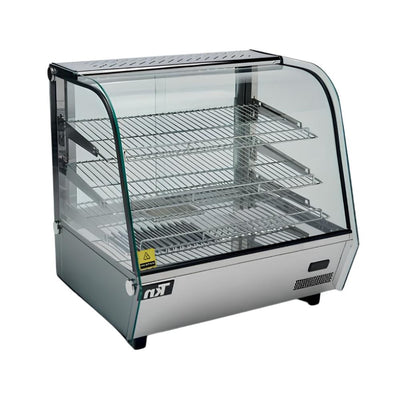 VITRINA SINERGIAS TEKNIKITCHEN TKN120H | Vitrina Expositora Caliente Sobre Mostrador | Frente 68.6 cm | Control Digital de Temperatura: 30 °C ~ 65 °C | Negocio de Alimentos Freestanding  Restaurante Cafeteria Pizzeria Banquetes Exhibidora Conservar Caliente 