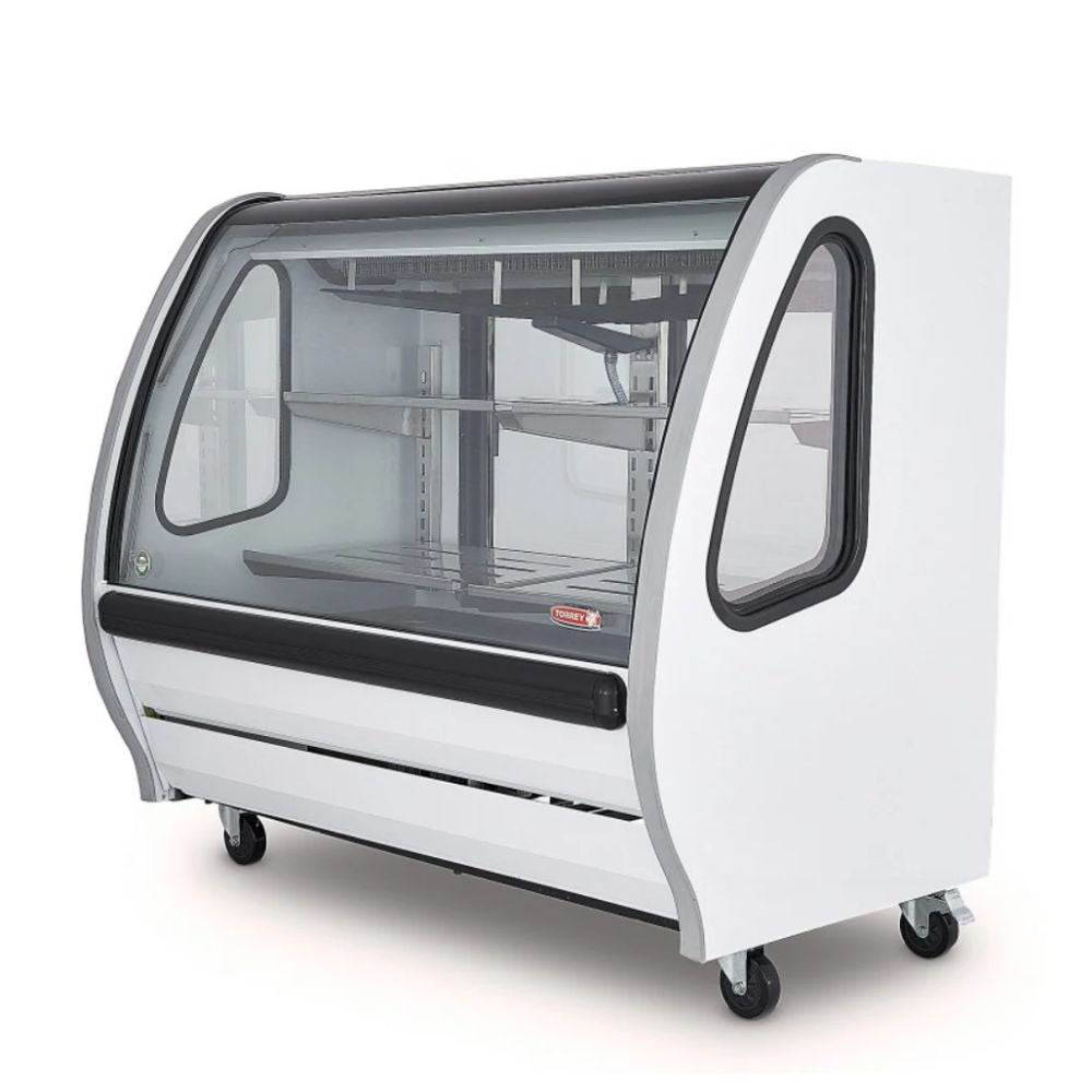 VITRINA TORREY 1026477 TEM150B R290 | Vitrina Exhibidora | Refrigerante | Restaurante Pastelería Panadería Tienda de Abarrotes Carnicería Pastelería Repostería Negocio Alimentos Pasteles Panes Exhibición Industrial Carnicería Cremería