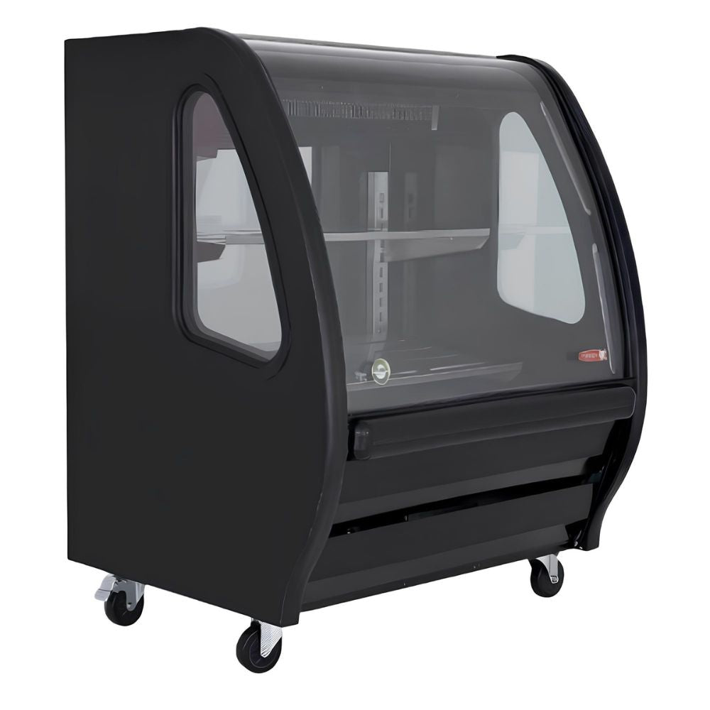 VITRINA TORREY 1026797 TEM100N R290 | Vitrina Exhibidora | Refrigerante | Restaurante Pastelería Panadería Tienda de Abarrotes Carnicería Pastelería Repostería Negocio Alimentos Pasteles Panes Exhibición Industrial Carnicería Cremería 