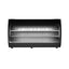 Vitrina Criotec VCC-200, vitrina curva refrigerada de mostrador de 200 cm, con charolas de acero inoxidable.