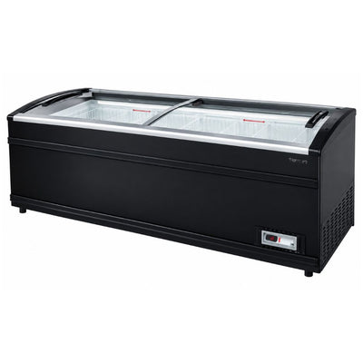 VITRINA EXHIBIDORA CRT 200-088-021 SMR DA 2200 | Vitrina Exhibidora Fricon Dual | Supermercado Carnicería Pescadería | Vitrina Carnicera Refrigerada Exhibidor de Carnes Embutidos de Mostrador Acero Inoxidable Carnicería Charcutería Salchichonería Supermercado Cremería Autoservicio
