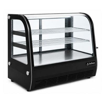 VITRINA ICEHAUS VS-68-C | Vitrina Sobremostrador Refrigerada Curva | 2.92 ft3 - 82.7 Litros | Cremería Negocio
