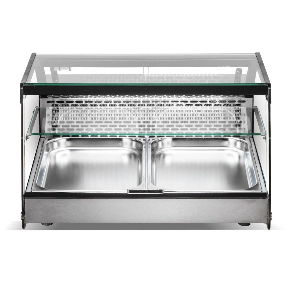 VITRINA MIGSA CW-128 | Vitrina Refrigerada Sobre Mostrador | Cristal Recto | Super Mercado | Vitrina Sobre Mostrador Exhibidor Refrigerada o Neutra Acero Inoxidable Cafetería Pastelería Restaurante Tienda de Conveniencia Cremería Negocio
