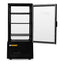 VITRINA REFRIGERADA RHINO VIVEPA-3 | Vitrina Refrigerada Vertical Panorámica | Capacidad 80 L | 4 Lados de Vidrio | Cafetería Pastelería Tienda
