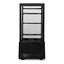 VITRINA REFRIGERADA RHINO VIVEPA-3 | Vitrina Refrigerada Vertical Panorámica | Capacidad 80 L | 4 Lados de Vidrio | Cafetería Pastelería Tienda