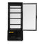 VITRINA REFRIGERADA RHINO VIVEPA-4 | Vitrina Refrigerada Vertical Panorámica | Capacidad 100 L | 4 Lados de Vidrio | Cafetería Pastelería Tienda