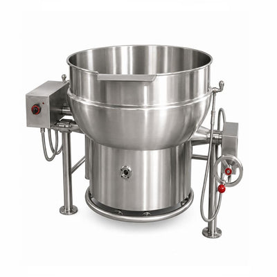 Marmita Madipsa M60GV de volteo a gas, 60 litros, acero inoxidable 304, para cocina industrial, restaurantes, comedores y hospitales