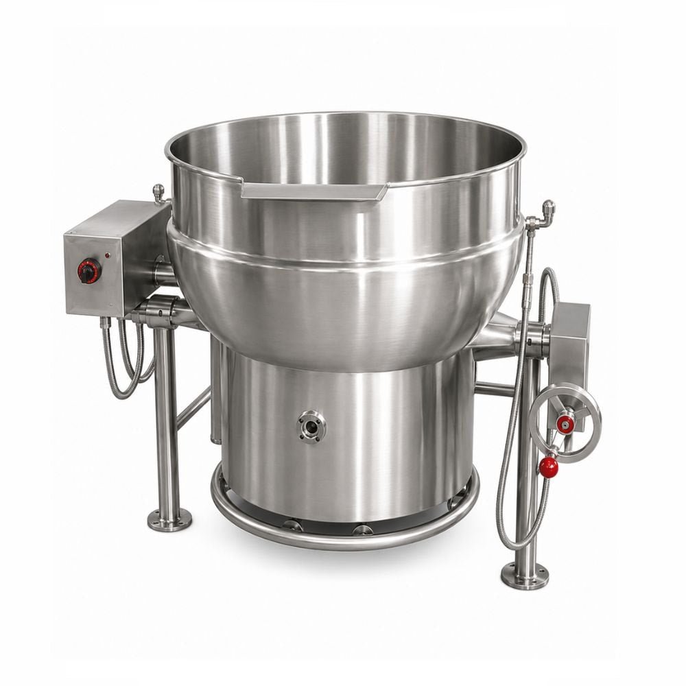 MARMITA MADIPSA M80GV | Marmita de Volteo a Gas | Capacidad 80 Litros | Cocina Industrial | Marmita Industrial Olla de Cocción a Gas Vapor Eléctrica Acero Inoxidable Cocer Hervir Sopas Caldos Mermeladas Restaurante Cocina Industrial Banquetes Comedor Industrial