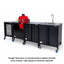MESA PARA KAMADO TORREY MKF-76 CQHKC026046 | Mesa para Asador Kamado con Estante Portafrío | Restaurante Terraza Parrilla