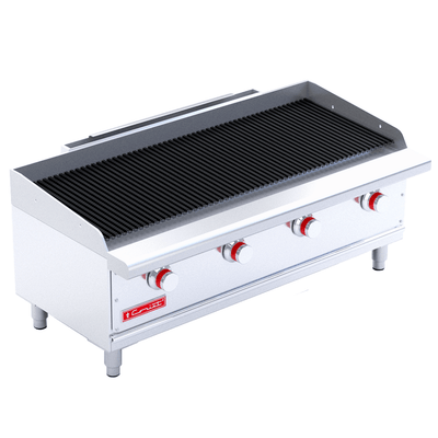 ASADOR CORIAT ACH-4 PETIT | 4 Parrillas | 4 Quemadores | Gas | Lámina De Acero Inoxidable | Restaurante Hotel Industrial Negocio de Comida Asar Negocio Tostar Cocina Comedor Industriales Asada Autoservicio Alta Cocina. 