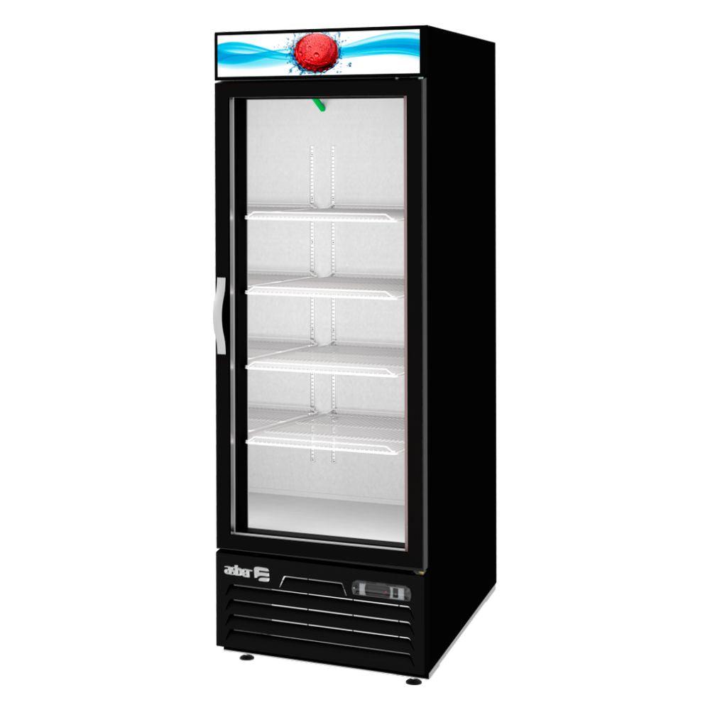 Asber ARMD-23 HC Refrigerador Vertical 1 Puerta Cristal 4 Parrillas Acero Inoxidable - Refrigeradores - Asber - KitchenMax Store