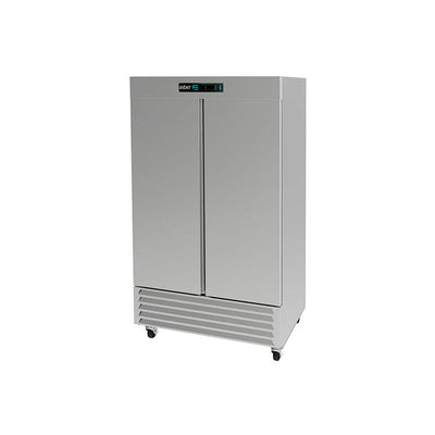 Asber ARR-37 HC Refrigerador Vertical 2 Puertas Solidas Acero Inoxidable - Refrigeración - Asber - KitchenMax Store
