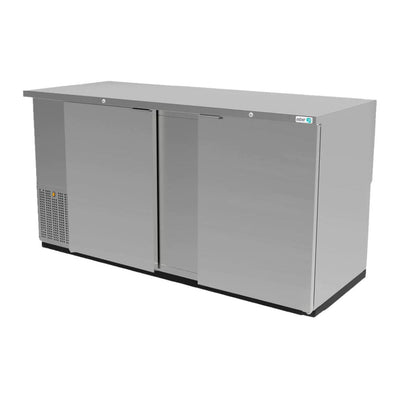 Asber ABBC-68 HC / S-HC Refrigerador Contra Barra Frente 176.6 cm 2 Puertas Solidas - Contrabarras - Asber - KitchenMax Store