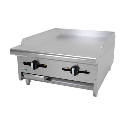 Asber Aemg-24-H Plancha Gas Frente 61 cm 2 Controles Acero Inoxidable - Planchas - ASBER - KitchenMax Store