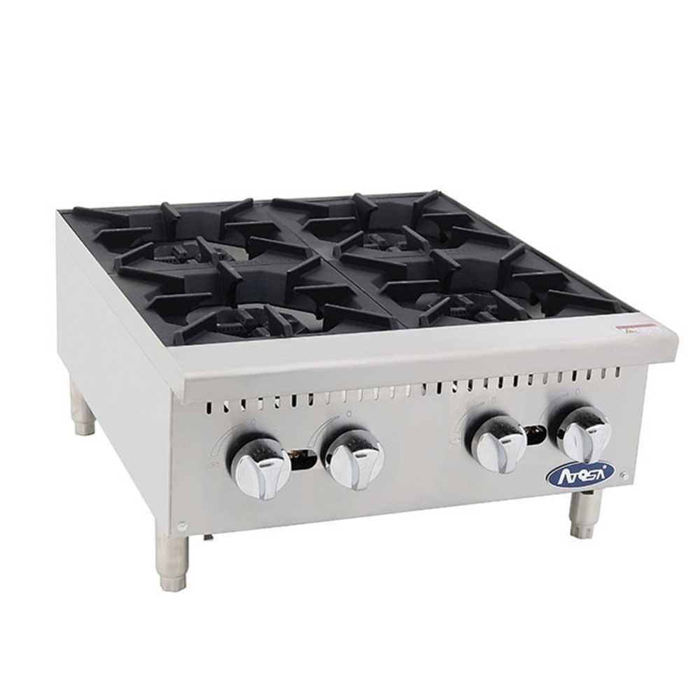 Atosa ATHP-24-4 Parrilla Gas 4 Quemadores 4 Parrillas Acero Inoxidable - Estufas / Parrillas - Atosa - KitchenMax Store