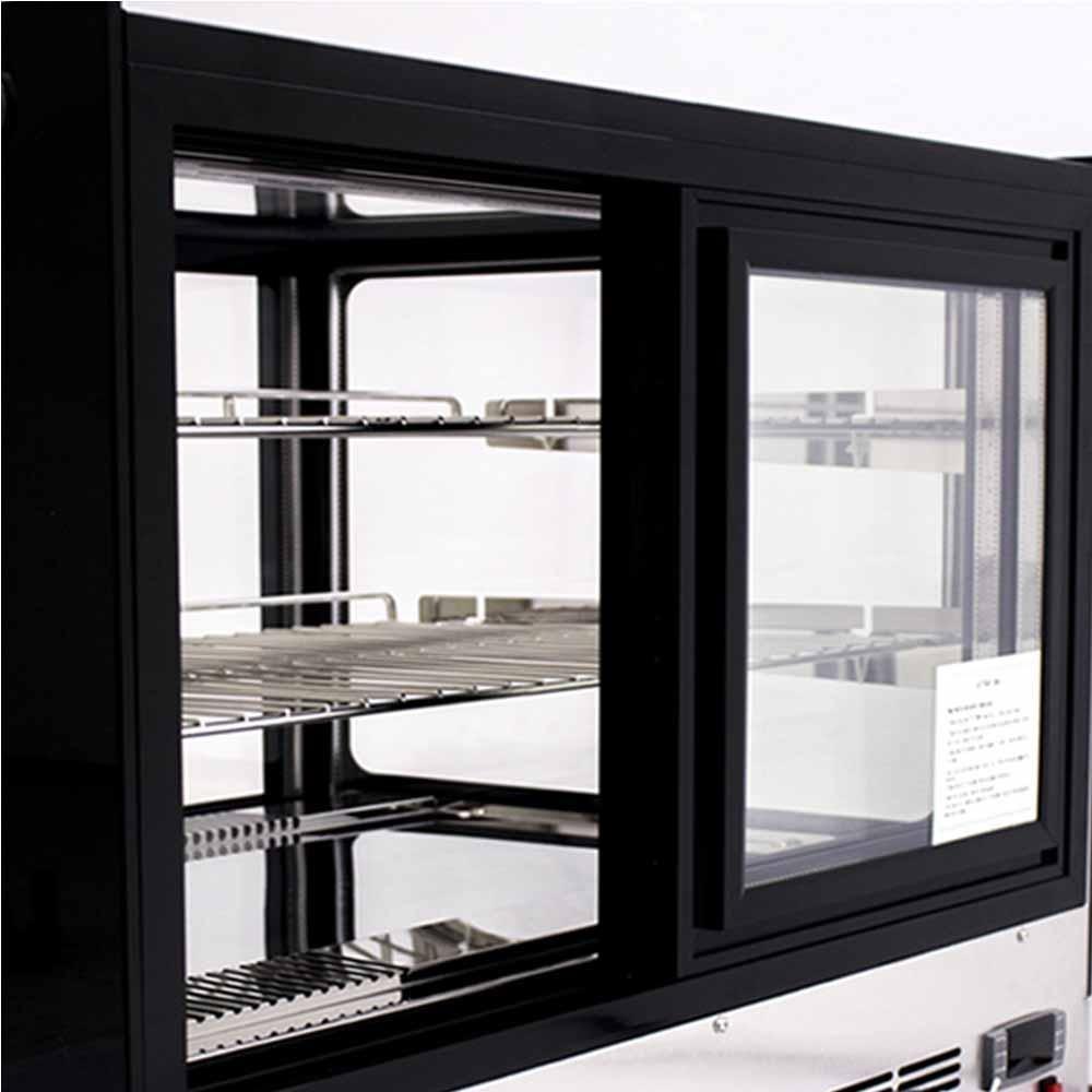 Atosa CRDS-42 Vitrina Refrigerada Cristal Rectangular 2 Puertas Corredizas Acero Inoxidable - Vitrina Refrigerada - Atosa - KitchenMax Store