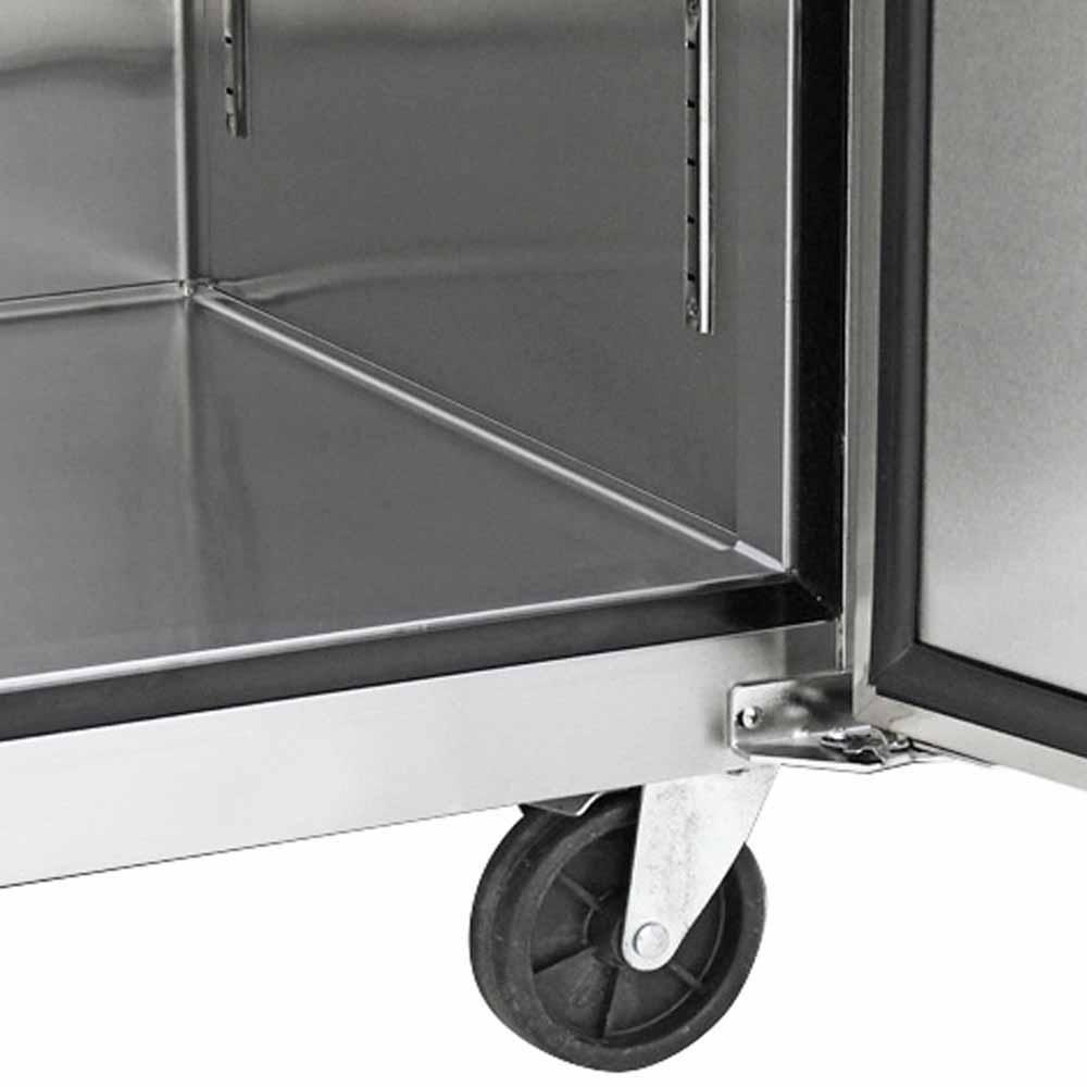 Atosa MCF8705GR Refrigerador Vertical 1 Puerta Cristal 4 Parrillas Acero Inoxidable - Refrigeradores - Atosa - KitchenMax Store