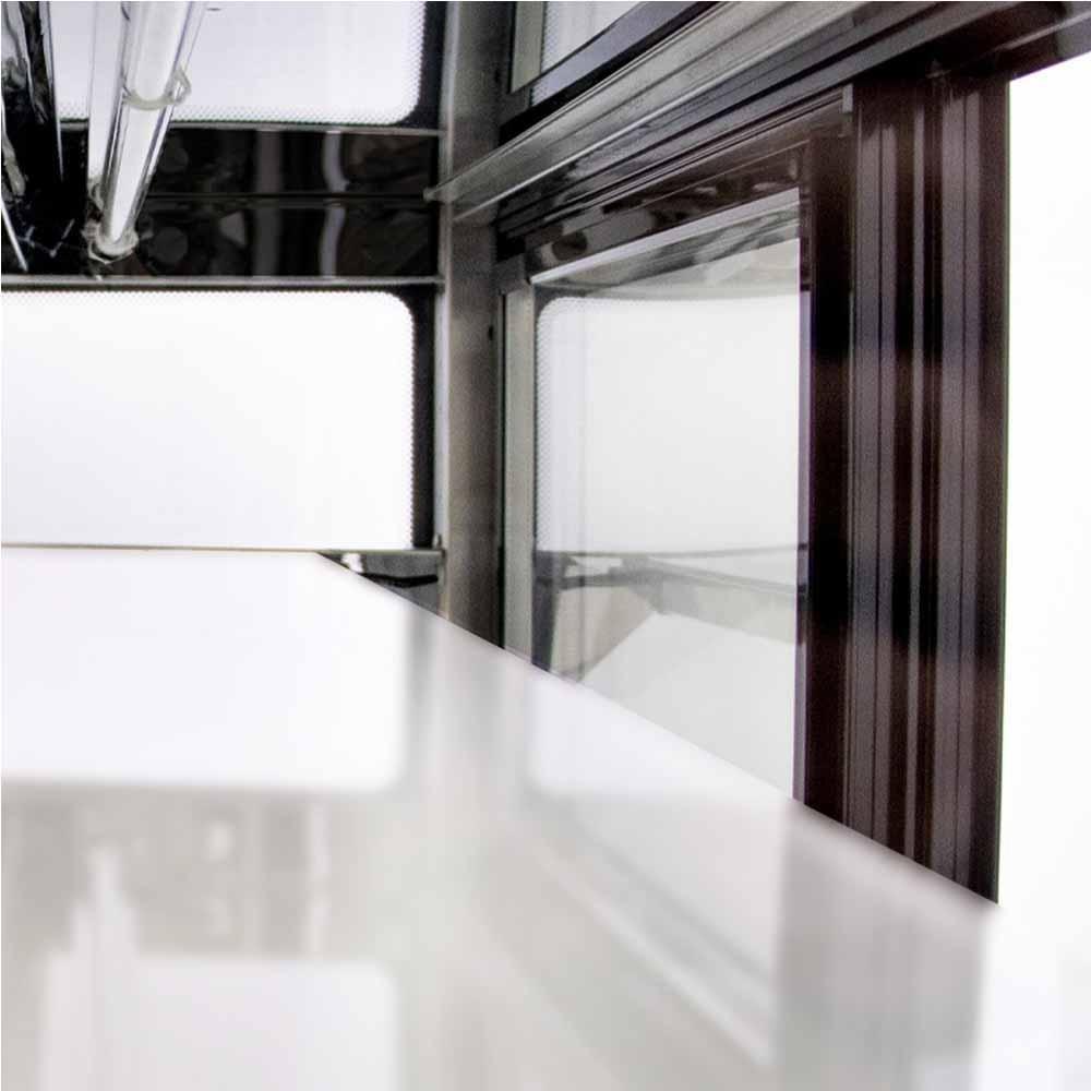 Atosa WDF097F Vitrina Refrigerada Cristal Rectangular 2 Puertas Corredizas Acero Inoxidable - Vitrina Refrigerada - Atosa - KitchenMax Store