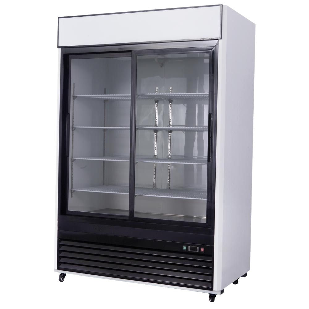 Atosa MCF8716 Refrigerador Vertical 2 Puertas Cristal 4 parrillas -  - Atosa - KitchenMax Store
