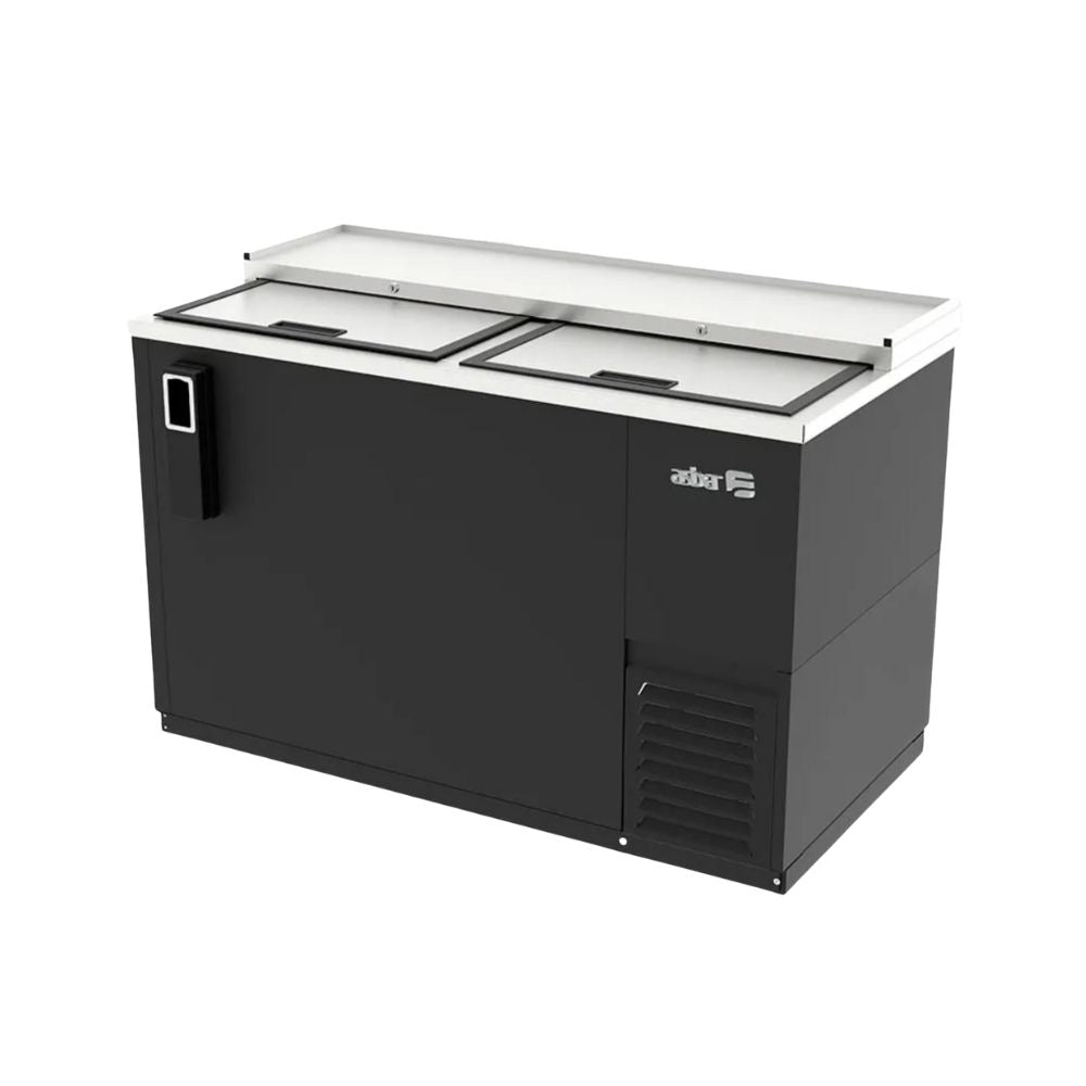 BOTELLERO ASBER ADBC-50 HC/ S-HC | Horizontal | 2 Puertas Deslizables | Vinil y Acero | Controles Electrónicos | Bar Barra Vinatería | Cerveza Restaurante Hotel Cafetería Bistró Fonda Pub Cantina Bebidas Frescas Botellas Latas