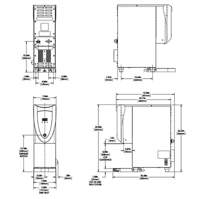 Bunn H3X, ELEMENT 208V 3200W Dispensador Agua Caliente para Restaurante Oficina Sala de Juntas Cafeterías Restaurantes Establecimiento Cocina Comedor Negocio Bebidas Bar. KitchenMax.Store. Envíos seguros a todo México. Cotiza hoy mismo.