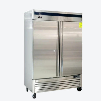 CRT RVC462P Refrigerador Conservador vertical 2 Puertas solidas 6 Parrillas Acero Inoxidable - Refrigeradores - CRT - KitchenMax Store