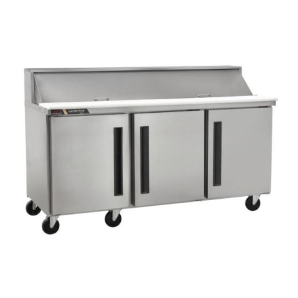 Centerline CLPT-7230-SD-LRR 72” Mesa Preparacion Puertas Solidas Abertura Izquierda Derecha 184.1 cm -  - Centerline - KitchenMax Store