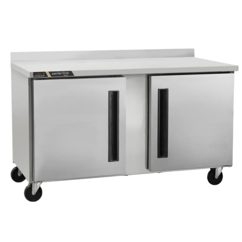 Centerline CLUC-60R-SD-WTLL 60" Refrigerador Bajo Barra Puertas Solidas Mesa de Trabajo Abertura Izquierda -  - Centerline - KitchenMax Store