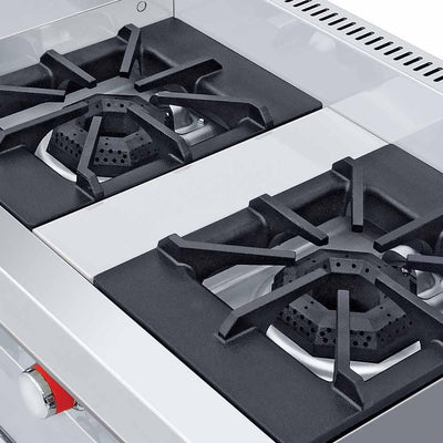 Coriat MULTICHEF PETIT Estufa 2 Parrillas 2 Quemadores Plancha Gratinador - Estufas / Parrillas - Coriat - KitchenMax Store.  Imagen ilustrativa