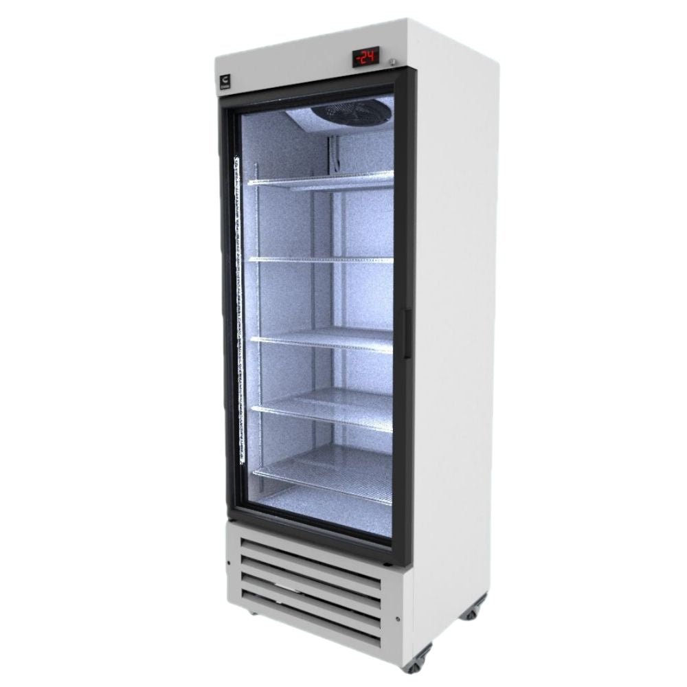 Criotec FSL-19 V Congelador Vertical 1 Puerta Cristal 552 Litros Helados Paletas Nieves Frappe Comida Carne Verduras Congeladas Mariscos Pescado Papas Alitas Heladerias Paleterias neverias Cafetería Bar Restaurante Carniceria Hotel Comedor Industrial supermercado tienda abarrotes KitchenMax.Store. Envíos seguros a todo México. Cotiza hoy mismo.