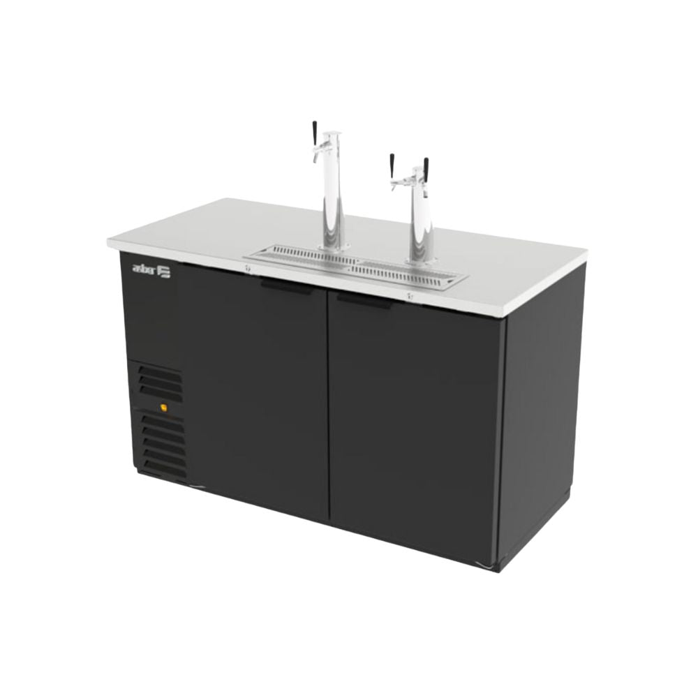 DISPENSADOR ASBER ADDC-68 HC/ S HC | Dispensador Refrigerado de Cerveza | 3 Barriles | 2 Puertas | 3 Grifos | Acero | Bares Restaurantes Pubs | Eventos Corporativos Estadio Eventos Deportivos Bodas Antro Celebraciones 