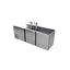 DISPENSADOR ASBER ADDC-94 HC | Dispensador Refrigerado de Cerveza | 3 Puertas | 5 Barriles | 4 Grifos | Eléctrico | Acero Inoxidable | Bares Restaurantes Celebraciones | Dispensador de Cerveza Despachador Cervecero Torre de Cerveza Chopera Acero Inoxidable Bar Cantina Restaurante Cervecería Antro Negocio