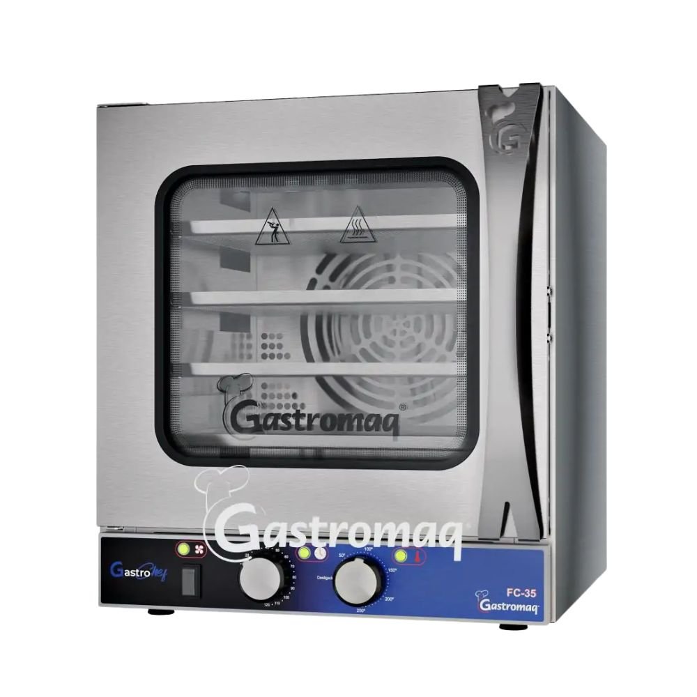 Gastromaq FC35A Horno Conveccion Analogico Electrico 4 Charolas Acero Inoxidable -  - Gastromaq - KitchenMax Store