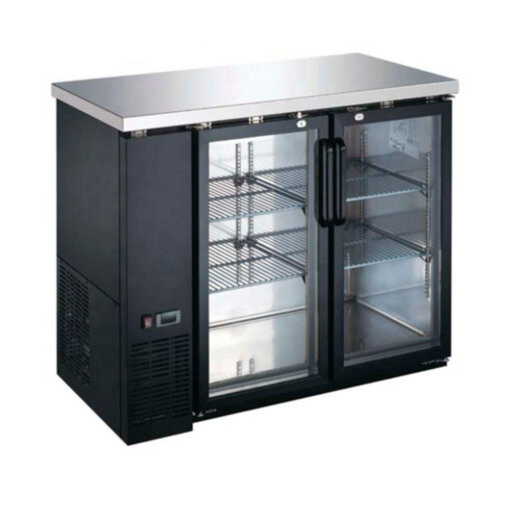 Icehaus CBR-2PC-SS-01 Contrabarra Refrigerada 2 Puerta Cristal - Contrabarras - Icehaus - KitchenMax Store
