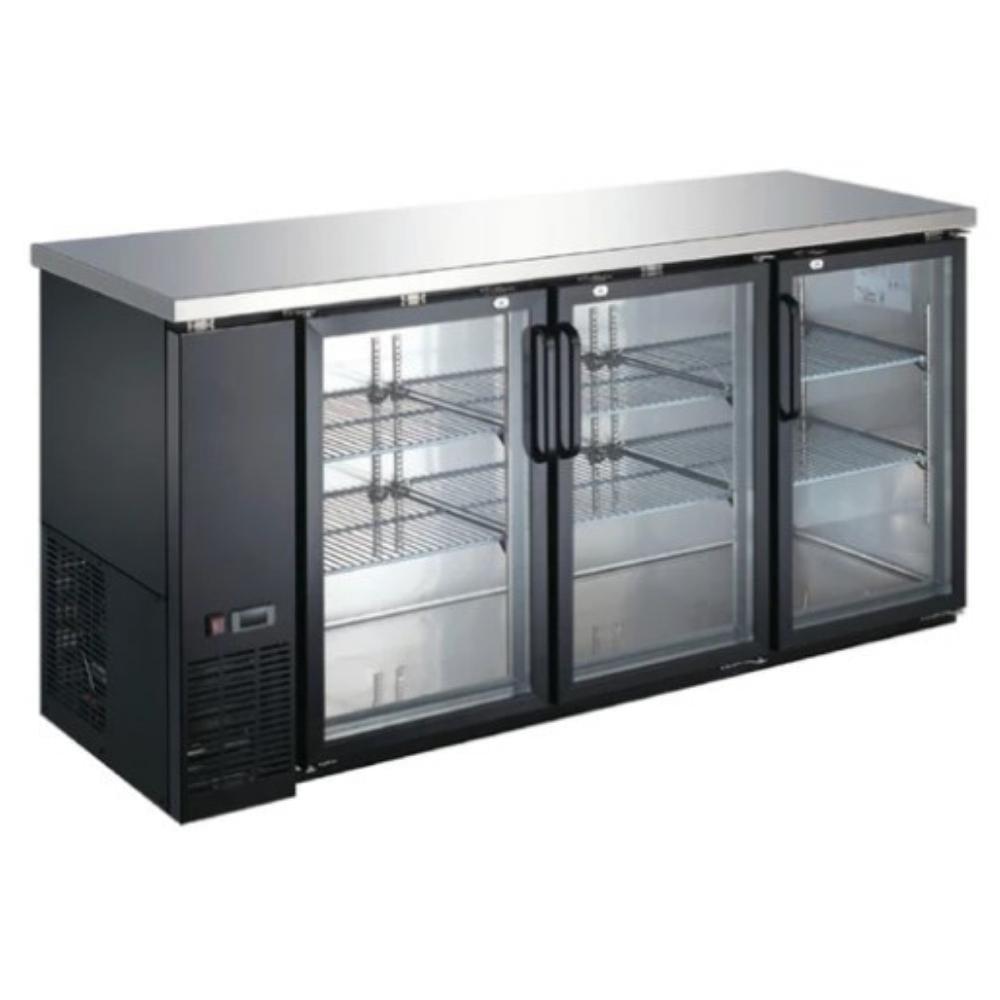 Icehaus CBR-3PC-SS-01 Contrabarra Refrigerada 3 Puerta Cristal - Contrabarras - Icehaus - KitchenMax Store