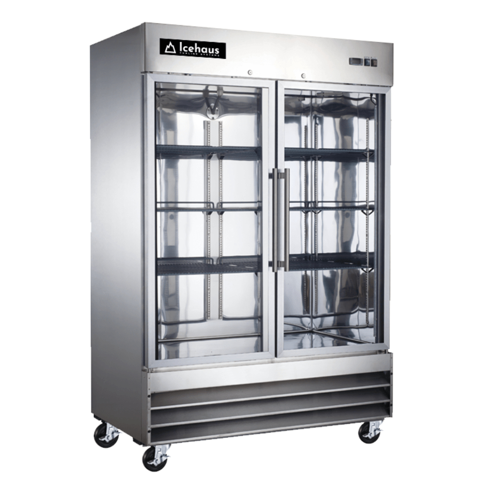 Congelador vertical industrial con 2 puertas