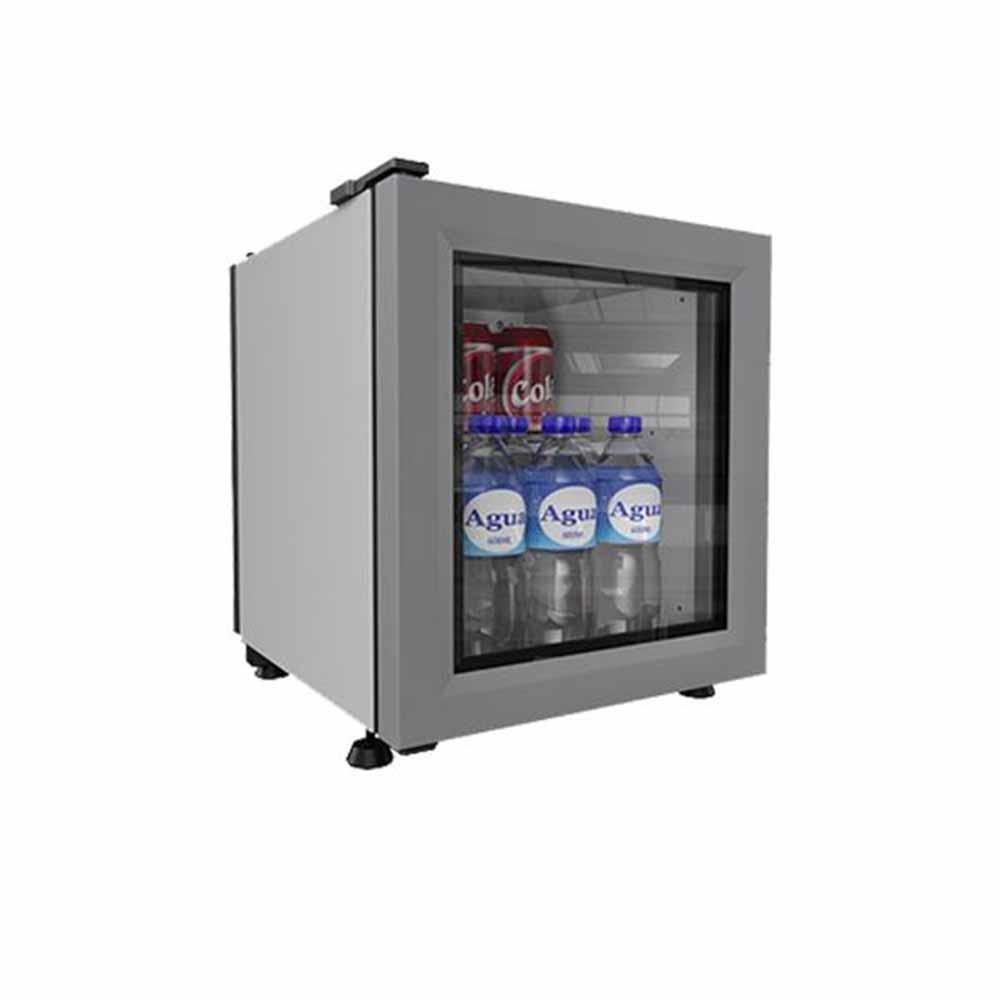Imbera Bvc01-E1 Vrs0.9 1016414 Refrigerador Minibar Vertical  con 1 Puerta Cristal, 2 Parrillas y 1.62 Pies - 45.9 Litros de capacidad. Con iluminación LED, Cuerpo esmaltado Negro - Refrigeradores Verticales - Imbera - KitchenMax Store